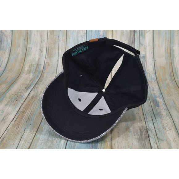 KBethos Ponytail Caps Women's Silver Glitter Hook & Loop Back NEW - Picture 8 of 9